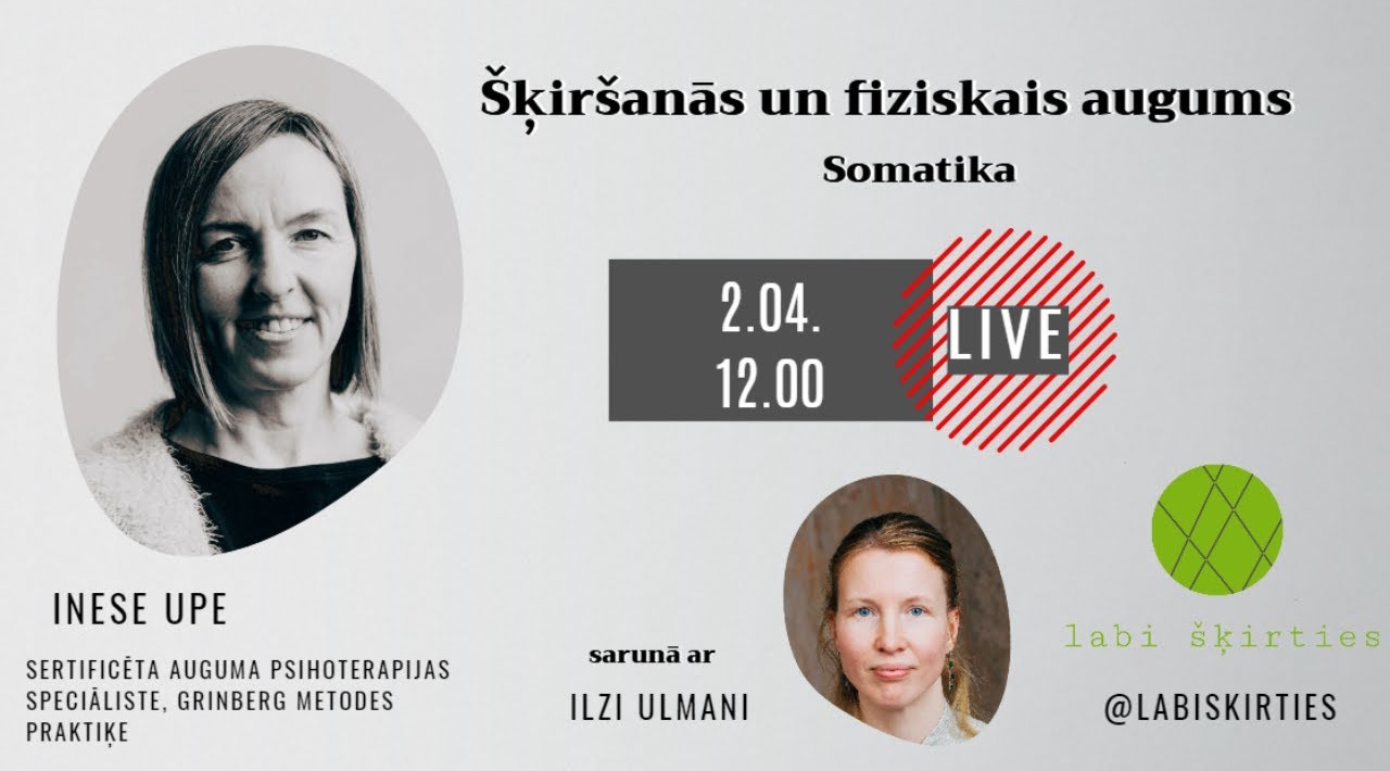 Read more about the article Video: “Šķiršanās un fiziskais augums. Somatika”. Saruna ar Inesi Upi. #11